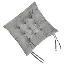 No one wants to have a kitchen or dining room chair go skittering out from under you when you try to sit down. Amazon Com Rulleny Set Of 4 Chair Pads And Seat Cushions With Ties Non Slip Comfortable And Soft For Indoor Dining Living Room Kitchen Office Chair Den Travel Washable Navy Blue 4 Kitchen