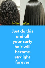 Learn some tips and tricks to making your natural hair curly. Just Do This And All Your Curly Hair Will Become Straight Forever Today I Am Going To Share Natural Straight Hair Straightening Natural Hair Thick Hair Styles