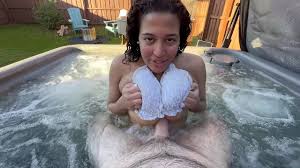 Vacation With Your Nympho GF Part 1- Big Boobed Ebony Gf Sucks And Titty  Fucks Your Cock In The Hot Tub - XNXX.COM