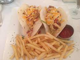 Reviews for photos of fish tacos with spicy cabbage slaw. Fish Tacos Fresh Fish Of The Day Pico De Gallo Napa Cabbage Colby Jack Cheese Chipotle Baja Picture Of Harry S Continental Kitchens Longboat Key Tripadvisor