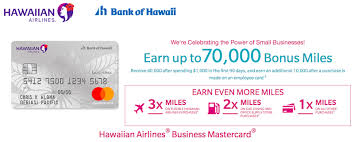 Check spelling or type a new query. Hawaiian Airlines Business Mastercard 70k Bonus One Mile At A Time