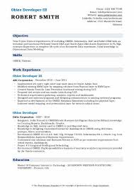 obiee developer resume samples qwikresume