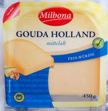 Warum ist cheddar käse orange? Gouda Holland Mittelalt Milbona 450 G