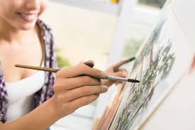 Skyline abstract acrylic painting acrylmalerei abstrakt spachteltechnik. Malen Mit Acryl 6 Materialien 5 Tipps Fur Die Erste Acrylmalerei