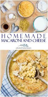 The Definition Of Comfort Food This Homemade Macaroni And Cheese Recipe Is Baked With A Delicious Topping Perfect Fo Recipes Lent Recipes Macaroni And Cheese