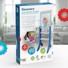 4.3 out of 5 stars. Discovery Kids Led Artist Easel With Removable Glow In The Dark Portable Tablet 8 Markers 4 Magnets Walmart Com Walmart Com