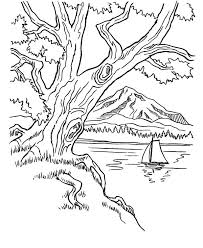 Mountains are formed due to the constant movement of the earth. Trees On Mountains Area On Arbor Day Coloring Pages Best Place To Color