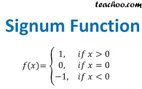Signum Function Definition Domain Range And Graph Teachoo