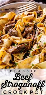 Classic Beef Stroganoff Recipe Crock Pot From The Food Charlatan This Is Not Your Average B Beef Stroganoff Stroganoff Recipe Classic Beef Stroganoff Recipe