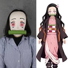 She is a demon and the younger sister of tanjiro kamado and one of the two remaining members of the. New Demon Slayer Kimetsu No Yaiba Cosplay Anime Roles Kamado Nezuko Cute Kawaii Mask Halloween Makeup Party Costume Accessories Boys Costume Accessories Aliexpress