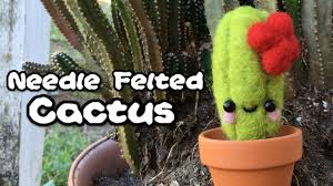 Because i'm the guy so you can relax. Cute Cactus Needle Felt Diy Tutorial Youtube