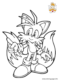 The final game adds four new balancing animations based on how far sonic is from the edge and. Sonic Tails Miles Prower Coloring Pages Printable