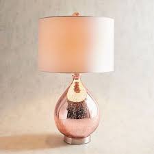 Teardrop Luxe Blush Table Lamp Mercury Glass Lamp Hanging Lamp Table Lamp