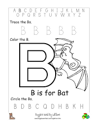 These pages offer questions and answers on separate page so you can check your work. Letter B Alphabet Worksheets