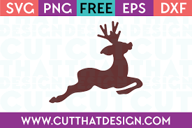 Free Svg Files Reindeer Silhouette Cut That Design
