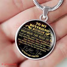 To My Boyfriend Luxury Necklace Necklace For Boyfriend Sometimes It S Hard To Find Words To Tell You How Much You Mean To Me A Lot Of Time I Don T Say Anyt
