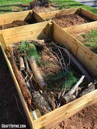How To Build A Hugelkultur Raised Bed And Why You Should Craft Thyme Modern Design Vegetable Garden Raised Beds Raised Garden Preparing Raised Garden Beds