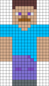 Steve From Minecraft Perles Minecraft Pokemon Perle Pixel Art Minecraft