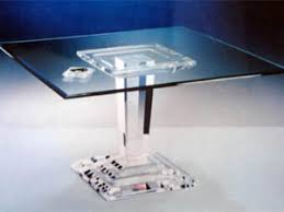 Custom dining tables beautifully made from lucite or acrylic glass. Dining Table In Plexiglass Luna Round Cast Acrylic Furnishings