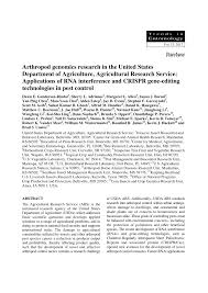 Our carson city pest control company looks forward to assisting you with your pest control treatment service in carson city, nevada. Pdf Arthropod Genomics Research In The United States Department Of Agriculture Agricultural Research Service Applications Of Rna Interference And Crispr Gene Editing Technologies In Pest Control