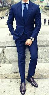 But a navy blue suit is a wonderful choice that creates a classic and unique a navy blue suit is the best alternative to black suits that you can wear for office. The Blue Suit Collection Business Attire For Men Blazer Outfits Men Blue Suit Men