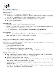 The classical definition of drama. Drama Handout Theatre And Drama Origins Grds 7 9
