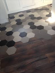 Fade Of Hex Tiles Combined And Flushed With Normal Flooring See Similar Htttp Www Decobella Co Za Kitchen Flooring Flooring Kitchen Floor Tile