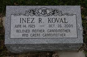 Inez Ruth Barrows Koval (1925-2009): homenaje de Find a Grave