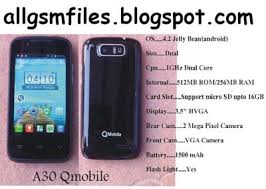 Pc Tablet And Smart Phone Qmobile A30 Mtk 6572 Latest Scatter Flash File Download Free Ram Card Phone Tablet