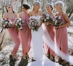 Rose Shona Joy Bridesmaids What A Stunning Look The Girls Wearing What Suited Them Shop The Rose Bridesmaid Dresses Bridesmaid Mismatched Bridesmaid Dresses