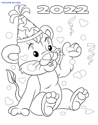 Learn about famous firsts in october with these free october printables. New Year 2022 Tiger Coloring Pages 100 Free Coloring Pages