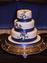 Black And Blue Wedding Cake This Is My Favorite Royal Blue Wedding Cakes Wedding Cakes Blue Scroll Wedding Cake