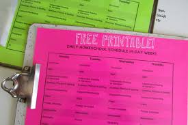 This will look different for every family! Easy Printable Homeschool Schedule Template Teach Beside Me
