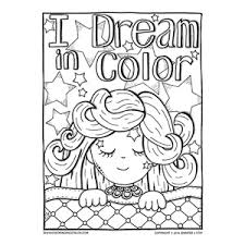 Girl listen to music adult coloring book. Free Coloring Pages