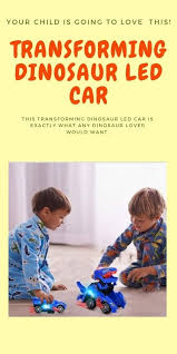 Transforming Dinosaur Led Car In 2020 Dinosaur Toys Dinosaur Funky Music
