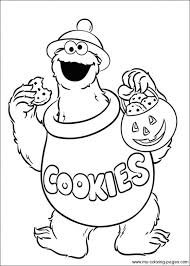 Cookie Monster Coloring Page Monster Coloring Pages Halloween Coloring Pages Sesame Street Coloring Pages