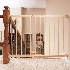Add Topofstairs Walkthrustairgate 01 Top Of Stairs Baby Gates Wood Gate