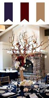 Top 8 Striking Navy Blue Wedding Color Palettes For 2019 Fall Navy And Burg Burgundy Wedding Centerpieces Blue Wedding Centerpieces Navy And Burgundy Wedding