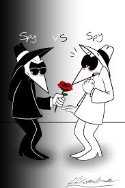 Black And White Spy Cartoon Request From Mariemlpfan By Cacartoon Cartoon Art Artist Digital Artist