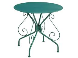 Table basse design en fer forgé et bois massif, table jardin, décoration jardin, déco intérieur, décoration chambre, meubles jardin, salon de jardin résine, salon de jardin tressée , salon jardin résine tressée, meubles extérieur mobilier extérieur ameublement extérieur. Table Jardin Metal Facon Fer Forge Guermantes Vert