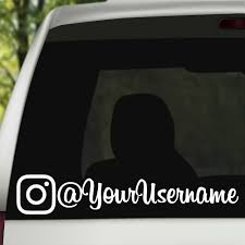 As an accent to the larger graphic on the side of the vehicle, or just use it as a separate decal to put on a tailgate, trunk or hood. Custom Instagram Car Username Stickers Decals For Cars