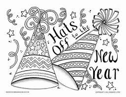 Hats Off To The New Year Coloring Page New Year Coloring Pages Free Coloring Pages Coloring Pages