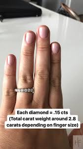 Diamond Eternity Band Size Guide 2 8 Carats Total Weight Wedding Band Ideas By Hannah Fl Custom Diamond Jewelry Eternity Band Diamond Best Engagement Rings
