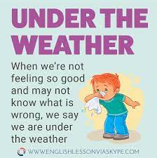 Under The Weather Idiom Meaning What Does Under The Weather Mean In English English Idioms About Wea English Lessons English Idioms English Language Learning