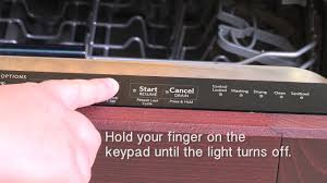 I have a kitchenaid dishwasher (cycle buttons on top of the door), and the cycle begins but stops after 1/2 hour or so, and a blue blinking light appears. Kitchenaid Control Lock Function On Your Dishwasher Youtube