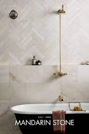 Maybe you would like to learn more about one of these? Calacatta Amber Honed Marble Tiles Mandarin Stone Honed Marble Tiles Classic Bathroom Modern Bathroom Decor