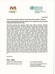 Saya mencabar pasir salak untuk membuat aduan kepada pihak mahkamah. Kkmalaysia On Twitter Surat Penghargaan Kepada Semua Kakitangan Kesihatan Dan Petugas Di Barisan Hadapan Malaysia Sempena Hari Kesihatan Sedunia 2020 Appreciation Letter To Our Healthcare Workers And Other Frontline In Malaysia Muhyiddinyassin