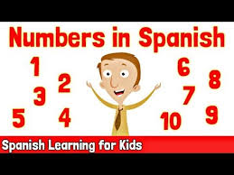 Numbers In Spanish 1 10 Spanish Learning For Kids Youtube