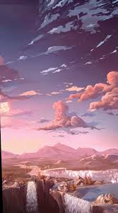 12 Wallpaper Ipad Aesthetic Anime In 2020 Landscape Wallpaper Anime Scenery Scenery Wallpaper