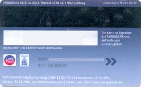 Targobank ag is a german bank mainly active in retail banking and is headquartered in düsseldorf. Bank Card Targo Bank Vpay Targobank Germany Federal Republic Col De Vp 0012